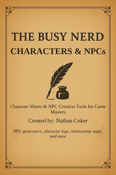 Characters and NPCs cover
